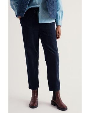 Seasalt Cornwall Sholl Corduroy Crop Pants - Blue