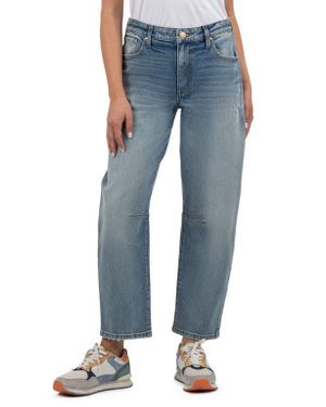 Kut From The Kloth Ashley High Waist Slouchy Barrel Leg Jeans - Blue