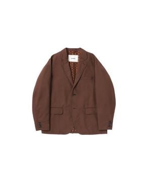 vowels Suit Jacket - Brown