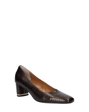 J. Reneé Olivienne Snakeskin Embossed Pump - Brown