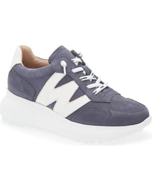 Wonders Samira Platform Wedge Sneaker - Blue