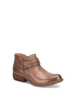 Børn Katie Zip Bootie - Brown