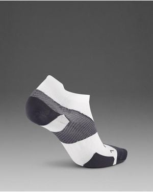 2XU Vectr Ultralight 1/4Crew Socks - Metallic