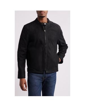 Frye Modern Racer Leather Jacket - Black