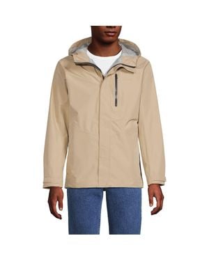 Lands' End Waterproof Rain Jacket - Natural