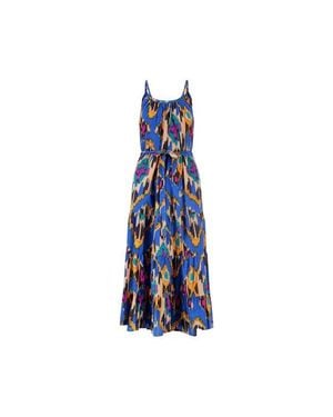 MER ST BARTH Sabine Maxi Dress - Blue