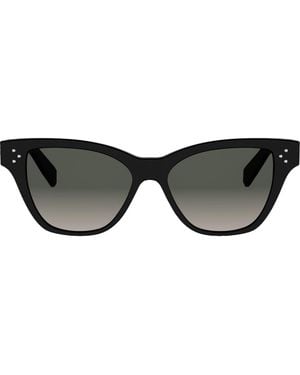 Celine 3 Dots 52Mm Cat Eye Sunglasses - Black