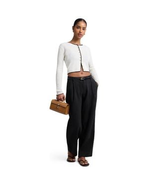 Onia High-Waist Straight Leg Pant - Black