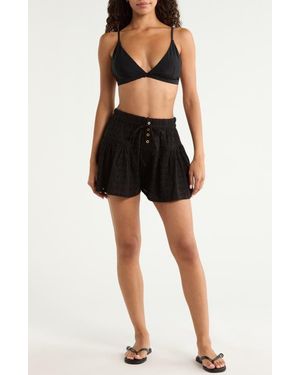 Elan Eyelet Skort - Black