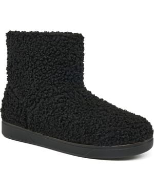 J/Slides Honor Shearling Boot - Black