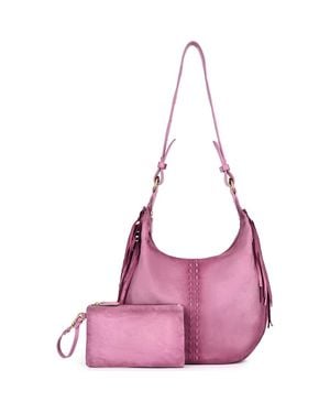 Old Trend Hydrangea Large Vintage Ombre Shoulder Bag - Purple