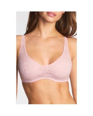 B.tempt'd Effortlessly Lace Underwire Bra - Pink