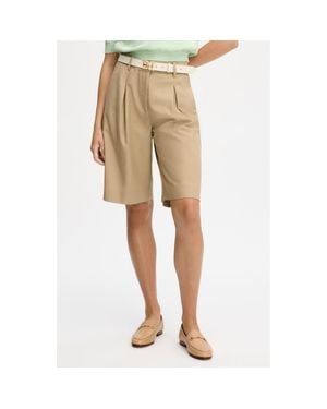 Sam Edelman Cotton Blend Cullottes - Natural