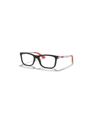 Ray-Ban 46Mm Square Optical Glasses - Black