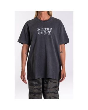 Ariko Gender Inclusive Logo Surf T-Shirt - Gray