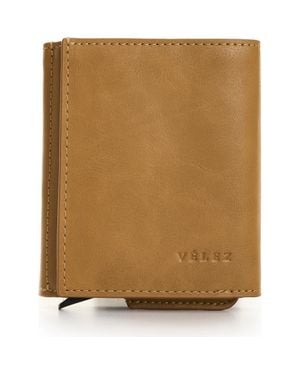 Velez Garry Tech Leather Card Holder - Natural