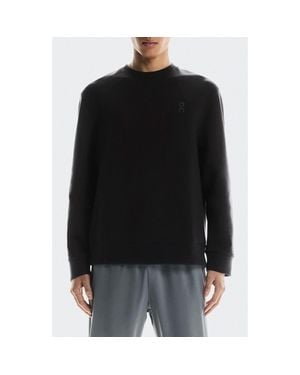 On Shoes Focus Tech Crewneck Sweatshirt - Black