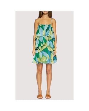 Lost + Wander Neroli Wave Tiered Sleeveless Dress - Blue
