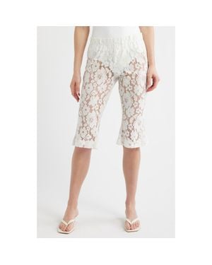 High Heel Jungle Isla Lace Capri Pants - Natural