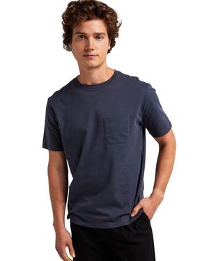 37381 The Pima Pocket Tee - Blue