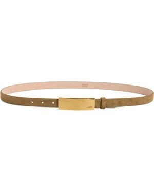 KHAITE Berlin Leather Belt - Brown