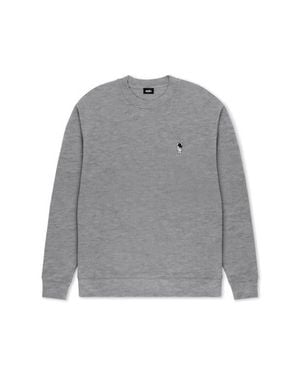 Alix Astronaut Relaxed Midweight Fleece Crewneck Sweatshirt - Gray