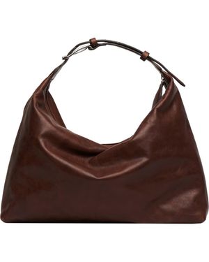 Liffner Pillow Leather Shoulder Bag - Brown
