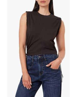 Habitual The Luna Cinched Cotton Top - Black