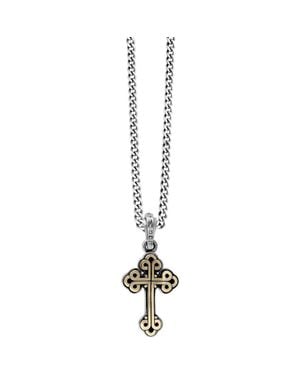 King Baby Studio Small Tone Alloy Traditional Cross - Metallic