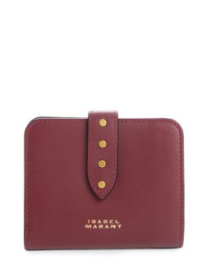 Isabel Marant Oskan Leather Wallet - Purple