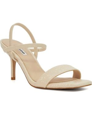 Dune Methodical Ankle Strap Sandal - Metallic