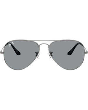 Ray-Ban 58Mm Aviator Sunglasses - Gray