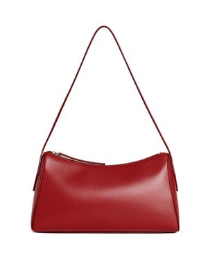 Reformation Hannah Leather Shoulder Bag - Red