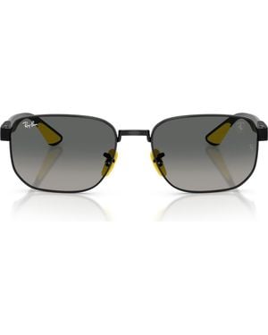 Ray-Ban X Scuderia Ferrari 59Mm Gradient Irregular Sunglasses - Gray