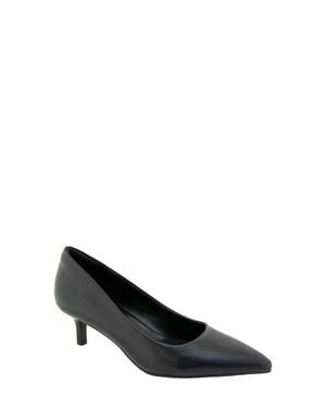 BCBGMAXAZRIA Daven Pointed Toe Kitten Heel Pump - Black