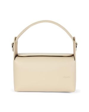 WE-AR4 The Pastry Box 20 Leather Top Handle Bag - Natural