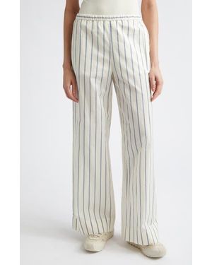 Moncler Stripe Cotton & Silk Pants - Multicolor