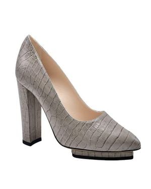 Beautiisoles Pippa Leather Pump - Gray