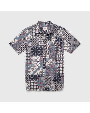 Surfside Supply Joey Patchwork Shirt - Blue