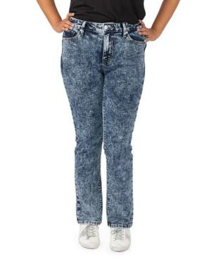 Slink Jeans High Waist Straight Leg Jeans - Blue