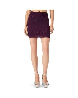 Steve Madden Keily Stud Miniskirt - Purple