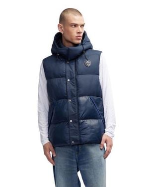 Pajar Sustainable Channel Quilted Puffer Vest - Blue