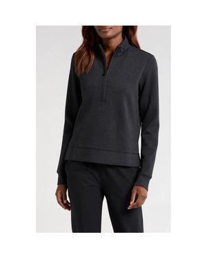 Travis Mathew Shadow Mirage Half Zip Pullover - Black