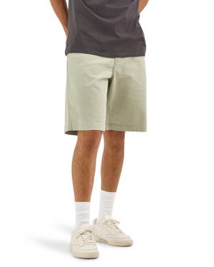 Wrangler Casey Jones Flat Front Stretch Cotton Shorts - Natural