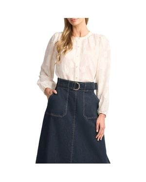 Ted Baker Brooke Jacquard Top - Blue