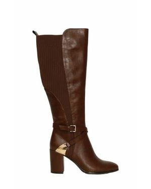 Belle & Bloom Breton Knee High Boot - Brown