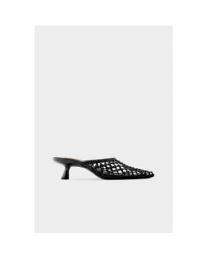 Simon Miller Knotted Gala Mule Kitten Heel - White