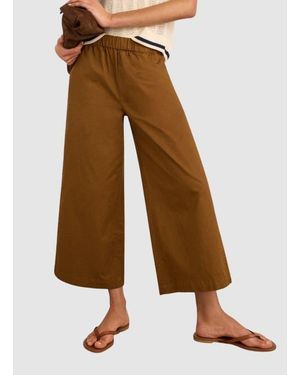 Baukjen Shelby Organic Cotton Wide Leg Trousers - Brown