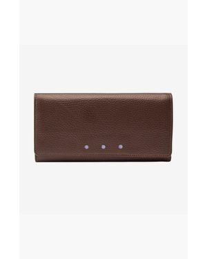 Tusk Ascot Flap Over Wallet - Brown