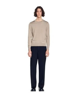 Sandro Fine Knit Sweater - Blue